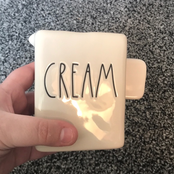 Rae Dunn CREAM Coffee Creamer Holder / Dispenser - Picture 2 of 6